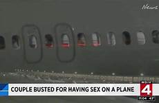 sex caught act flight plane couple delta performing woman man