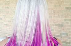 hair blonde pink purple highlights under underneath color peekaboo highlight tips blue choose board side