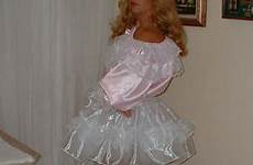 sissy dress baby vintage pink crossdresser adult slip adorable lace organza party satin desires girl especially made