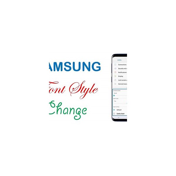 how to change font samsung
