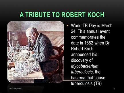 Image result for Robert Koch announced the discovery of the tuberculosis germ