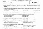 Soal PKN Kelas 3 Semester 2