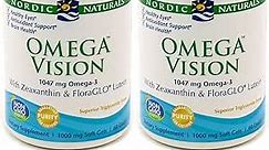 Nordic Naturals Omega Vision, Lemon - 60 Soft Gels - Pack of 2-1460 mg Omega-3 + FloraGLO Lutein & Zeaxanthin - Eye Health, Brain Health, Antioxidant Support - Non-GMO - 60 Total Servings