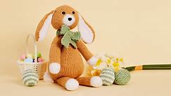 Knit an adorable Easter bunny with our free pattern