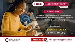 Session 1 Clinical Trial Management | Free Learning Program | CLINIVERSITY