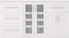 NewAge Products Home Bar White 4 Piece Cabinet Set - 21", 61333