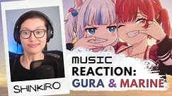 Gawr Gura & Houshou Marine "Shinkiro" Reaction + Analysis | 'Summer Lovin'