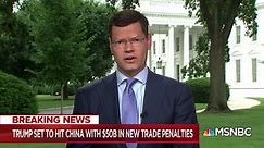 White House announces new set of tariffs aimed at China