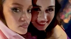 Viral Bhayani on Instagram: "Making heads turn and how! Versatile actor #ManushiChhillar looks jaw-dropping gorgeous as she vibes with international sensation Rihanna at Anant Ambani and Radhika Merchant’s pre-wedding ceremony"