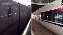 实拍日本新干线与中国高铁动车组起步，时速的比对！