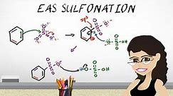 Aromatic Sulfonation Mechanism - EAS vid 5 By Leah4sci