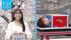 2022年3月30日朝女子アナ人体切断イリュージョンマジック