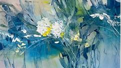 Another is my Spring series! An abstraction of a Snowball Viburnum and the lushness and growth of spring flowers and plants. PM for $. #art #abstractart #abstract #abstractmixedmediapainting #abstractartist #abstractwomanartist #womenartists #abstractpainting #pinehurstart #pinehurst #pinehurstartist #artistsleagueofthesandhills #abstractlandscape #lovetopaint #artstudio #studiotime #studioplay | Leslie Bailey Art