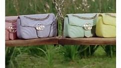 Gucci - A pastel-hued lineup of GG Marmont handbags, part...