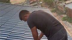 Installation process of roof insulation and waterproof glazed tiles