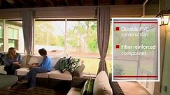 Screen Wall PVC Fiber Reinforced Composite Porch Framing System