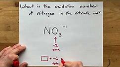 Oxidation number of Nitrogen in the Nitrate Ion ?