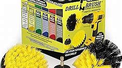 Drill Brush Attachment - Bathroom Surfaces Tub, Shower, Tile and Grout All Purpose Power Scrubber Cleaning Kit –Grout Drill Brush Set – Drill Brushes by Drill Brush Power Scrubber by Useful Products