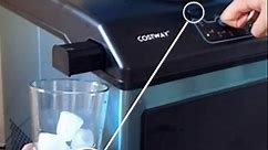 Costway 2-in-1 48 lbs./24-Hour Stainless Steel Countertop Portable Ice Maker Water Dispenser with Scoop in Silver N4-AH-10N074-AU1