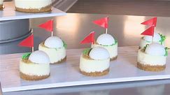 Evans bakery makes golf-themed cheesecakes