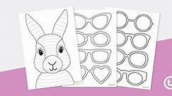 Funky Easter Bunny Craft Template