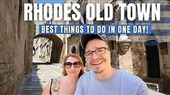 Best Things to Do in Rhodes Old Town in One Day | Rhodes Greece