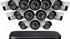 Lorex Indoor/Outdoor Wired Security Camera System, 1080p HD Bullet Cameras with Motion Detection Surveillance, Night Vision & Smart Home Voice Compatibility, 2TB 16 Channel DVR, 16 Cameras