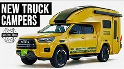 ALL-NEW Truck Campers for Heavy-Duty Overlanding Tasks (Models w/Integrated Shells)