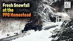 Plowing Snow with an ATV (at 4X Speed)