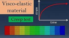 Visco-elastic material analysis with Abaqus CAE | Creep test simulation | Epoxy material