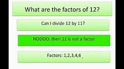 How to find the factors of a number