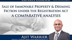 Sale of Immovable Property and Deeming Fiction under the Registration Act — A Comparative Analysis