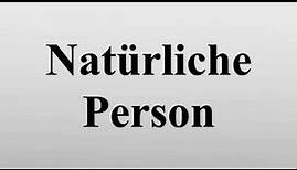 Natürliche Person