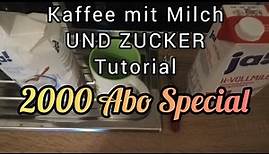 Kaffee mit Milch und Zucker zubereiten Tutorial | 2000 Abonnenten Special | Darkfighter