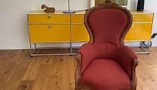 Louis Philippe Sessel in royalem rot | Kaufen auf Ricardo