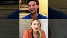 Novak Djokovic Talking with Maria Sharapova on Instagram Live
