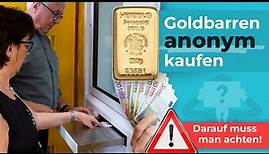 Kleine Goldbarren anonym kaufen - darauf sollten Sie achten!