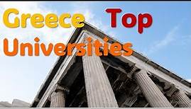 Athen's National & Kapodistrian University, Aristotle and the University of Crete, Patra & Ioannina