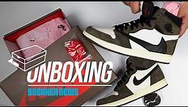 Unboxing Travis Scott Air Jordan 1 - The Shoe of the Year?