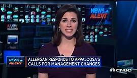 Allergan responds to Appaloosa's calls for management changes
