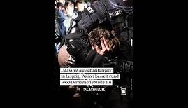 „Massive Ausschreitungen“ in Leipzig: Polizei kesselt rund 1000 Demonstrierende ein