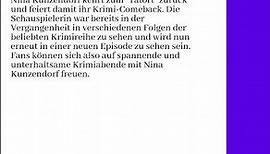 12.04.2024 - Nina Kunzendorf kehrt als Ermittlerin im Tatort zurück...