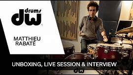 Matthieu Rabaté - Unboxing DW Drums Jazz Series, Live & Interview (FRA)