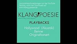 Hollywood Benne Playback Karaoke Instrumental Akustik Piano