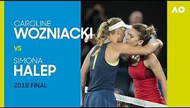 Caroline Wozniacki vs Simona Halep Full Match | Australian Open 2018 Final
