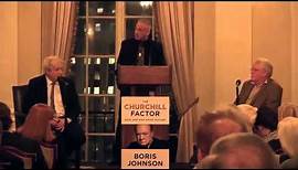"THE CHURCHILL FACTOR:" BORIS JOHNSON at the Yale Club hosted by Chartwell Booksellers (2014)