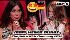 TOP 5 | MOST VIEWED Blind Auditions of 2022 (so far): Germany 🇩🇪 | The Voice Kids