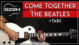 Come Together Guitar Tutorial The Beatles Guitar Lesson |Chords + Lead Solo|