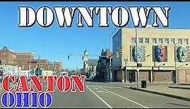 Canton - Ohio - 4K Downtown Drive