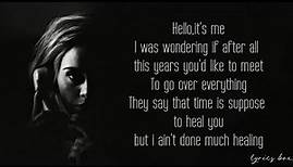 Adele - Hello Lyrics